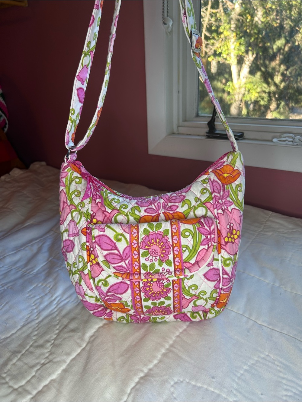 Vera Bradley Lillibell Quilted Floral Crossbody Bag